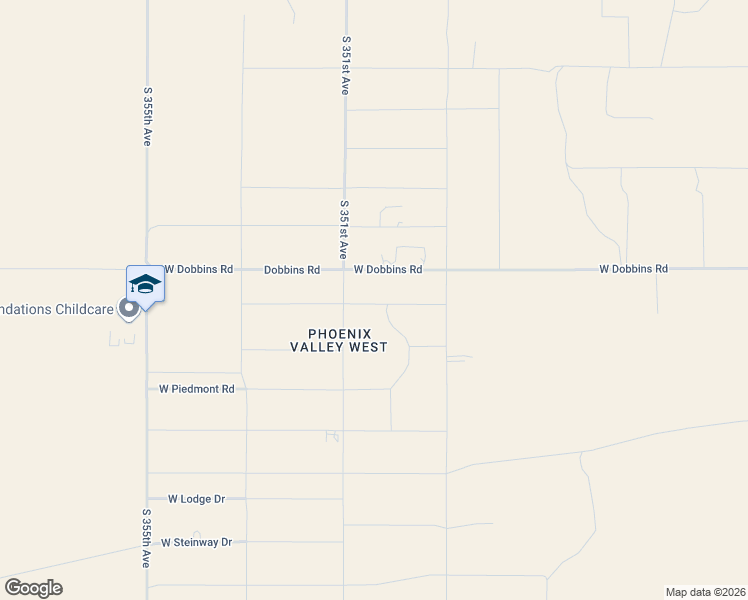 map of restaurants, bars, coffee shops, grocery stores, and more near 35031 West Paseo Way in Arlington