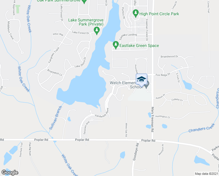 map of restaurants, bars, coffee shops, grocery stores, and more near 7 Vanderbilt Pointe Way in Newnan