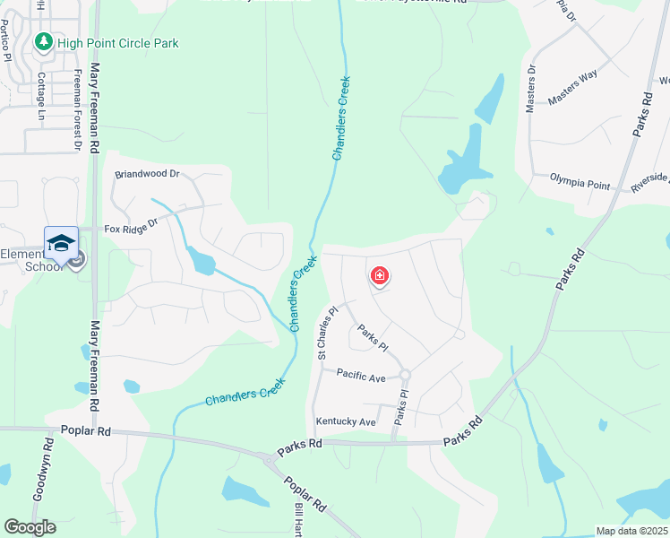 map of restaurants, bars, coffee shops, grocery stores, and more near 148 Parks Place in Sharpsburg