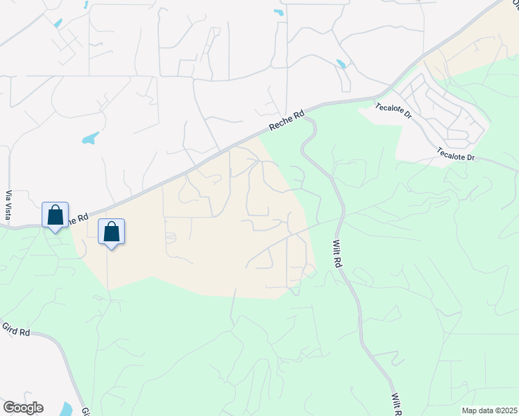 map of restaurants, bars, coffee shops, grocery stores, and more near 1415 Vía Chaparral in Fallbrook