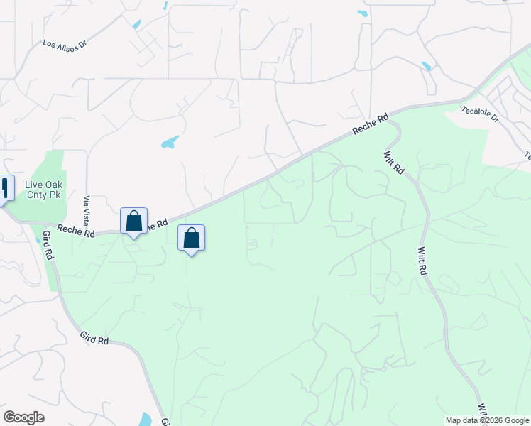 map of restaurants, bars, coffee shops, grocery stores, and more near 1675 Colina Vista in Fallbrook