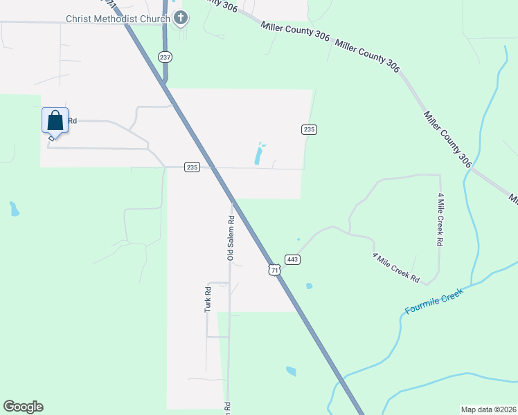 map of restaurants, bars, coffee shops, grocery stores, and more near 6135 East Street in Texarkana