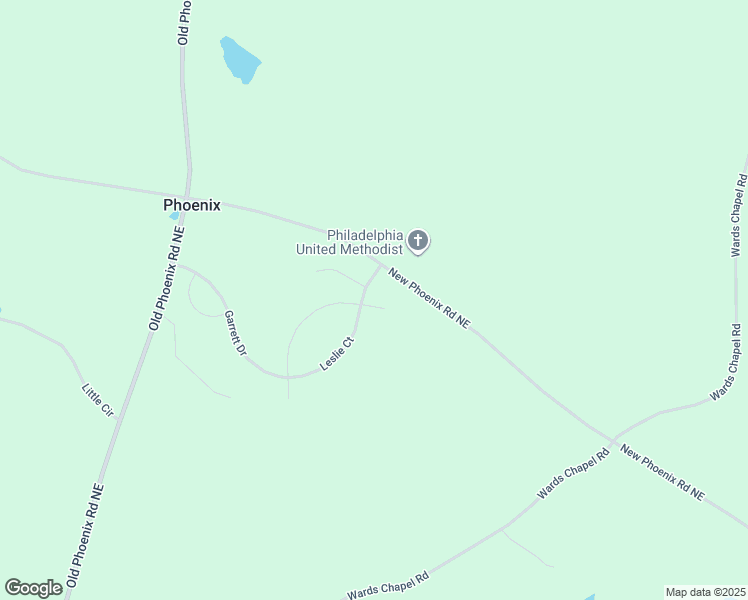 map of restaurants, bars, coffee shops, grocery stores, and more near 249 New Phoenix Road Northeast in Eatonton