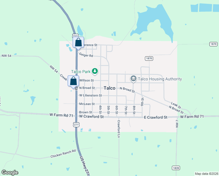 map of restaurants, bars, coffee shops, grocery stores, and more near in Talco