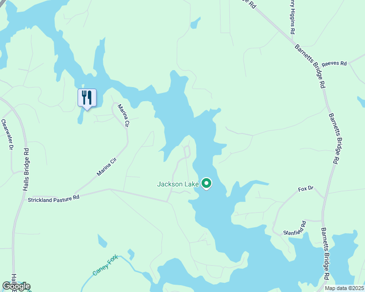 map of restaurants, bars, coffee shops, grocery stores, and more near 151 Andrea Circle in Jackson