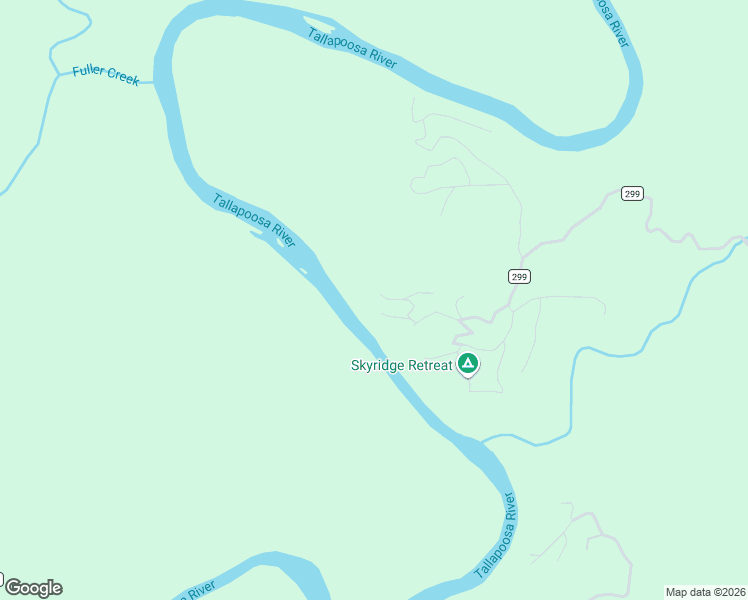 map of restaurants, bars, coffee shops, grocery stores, and more near Lake Ridge Lane in Wedowee