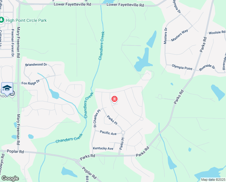 map of restaurants, bars, coffee shops, grocery stores, and more near 25 Mediterranean Avenue in Sharpsburg