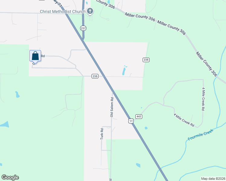 map of restaurants, bars, coffee shops, grocery stores, and more near 6135 East Street in Texarkana