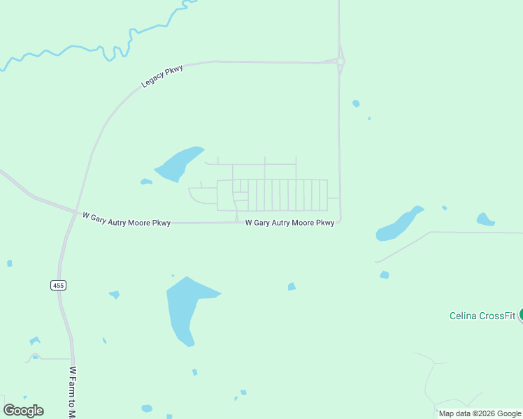 map of restaurants, bars, coffee shops, grocery stores, and more near 3200 Long Meadow Drive in Celina