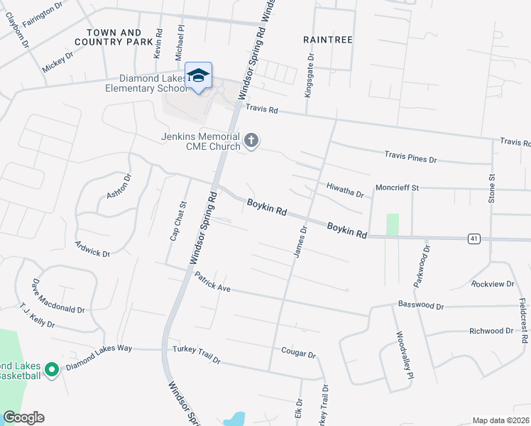 map of restaurants, bars, coffee shops, grocery stores, and more near 2416 Boykin Road in Hephzibah