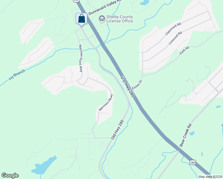 map of restaurants, bars, coffee shops, grocery stores, and more near 882 Narrows Point Drive in Birmingham