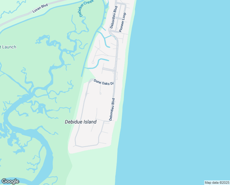 map of restaurants, bars, coffee shops, grocery stores, and more near 1229 Debordieu Boulevard in Georgetown