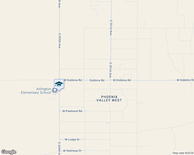 map of restaurants, bars, coffee shops, grocery stores, and more near 35144 West Dobbins Road in Arlington