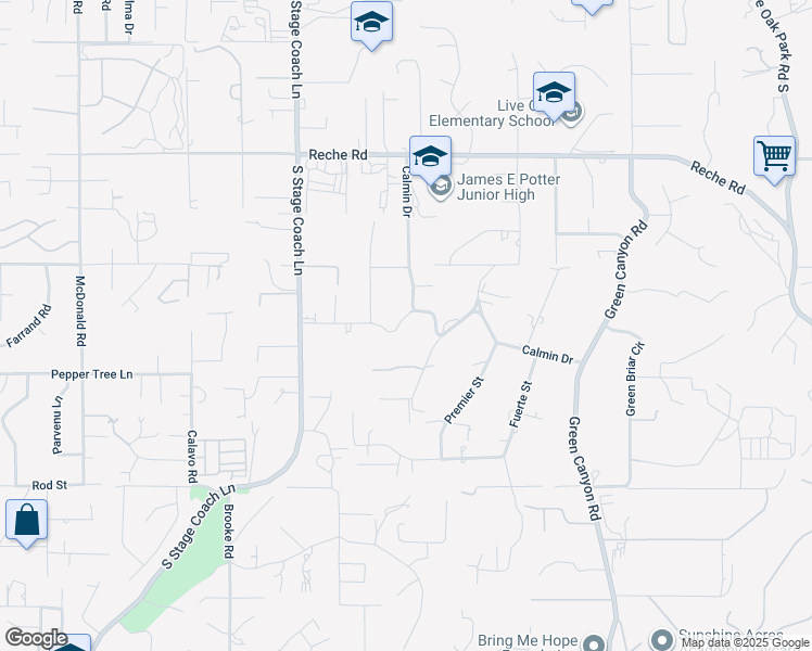 map of restaurants, bars, coffee shops, grocery stores, and more near 1645 Ranchwood Lane in Fallbrook