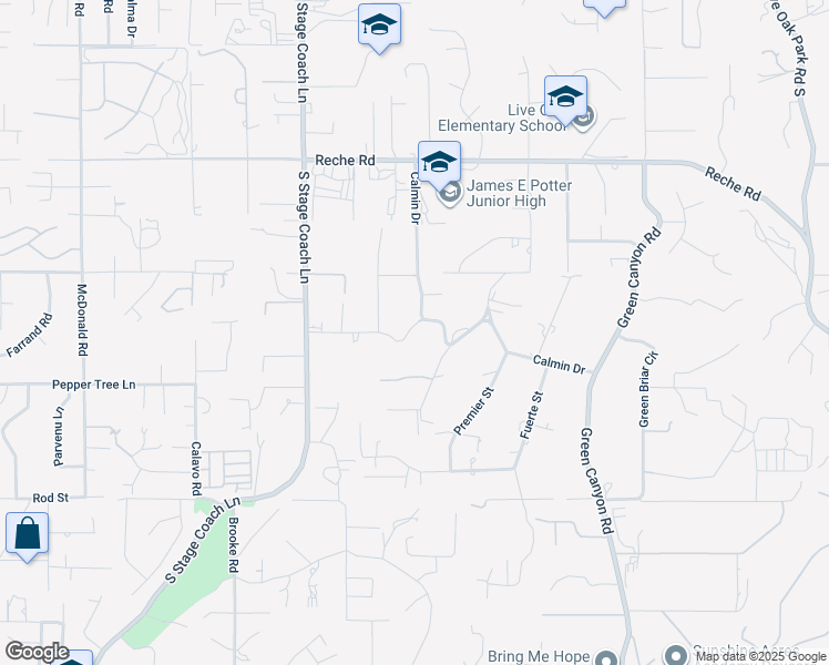 map of restaurants, bars, coffee shops, grocery stores, and more near 1645 Ranchwood Lane in Fallbrook