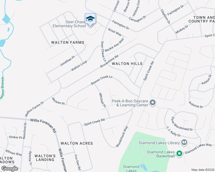 map of restaurants, bars, coffee shops, grocery stores, and more near 1916 Mitchell Place in Hephzibah