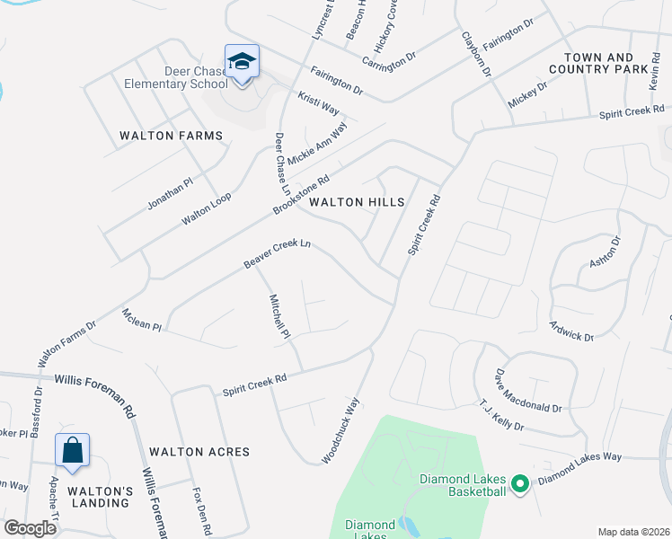 map of restaurants, bars, coffee shops, grocery stores, and more near 1829 Beaver Creek Lane in Hephzibah