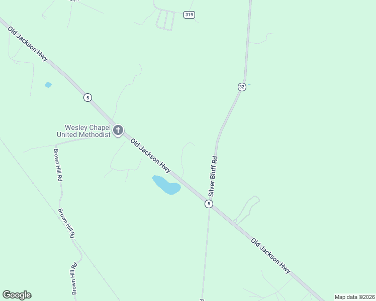 map of restaurants, bars, coffee shops, grocery stores, and more near 3954 Silver Bluff Road in Jackson