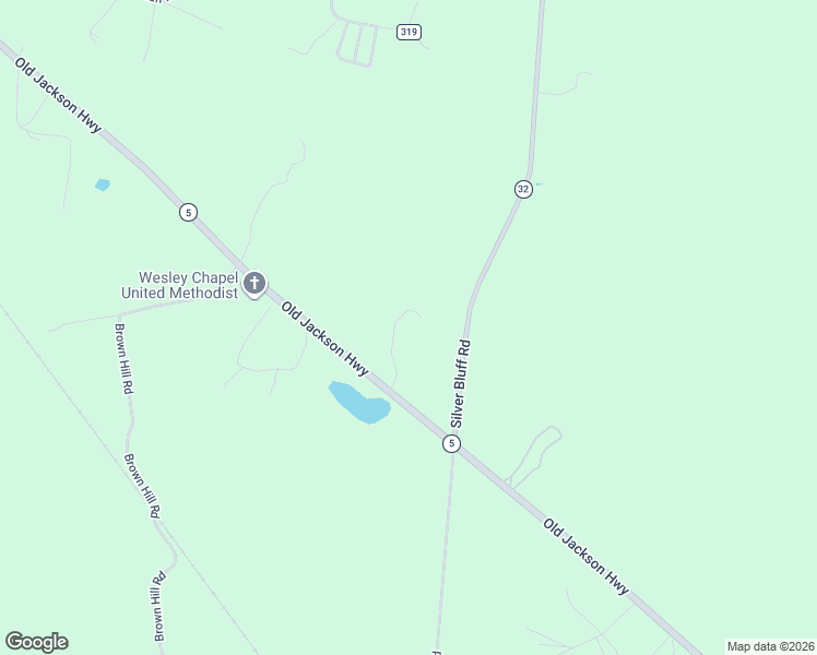 map of restaurants, bars, coffee shops, grocery stores, and more near 3954 Silver Bluff Road in Jackson