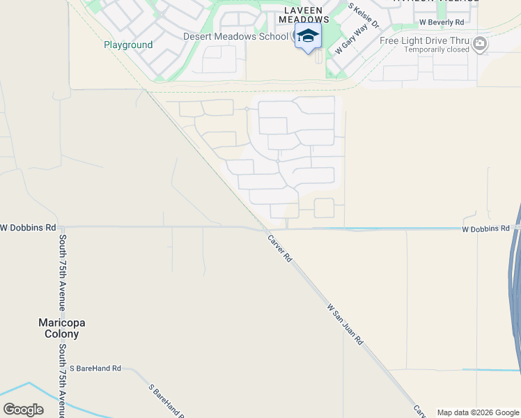 map of restaurants, bars, coffee shops, grocery stores, and more near Maricopa Trail in Maricopa County