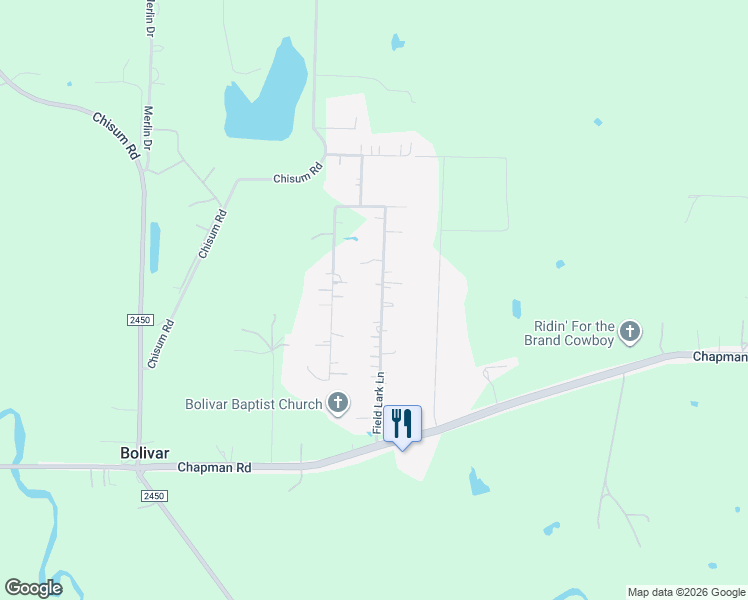 map of restaurants, bars, coffee shops, grocery stores, and more near 10211 Field Lark Lane in Sanger