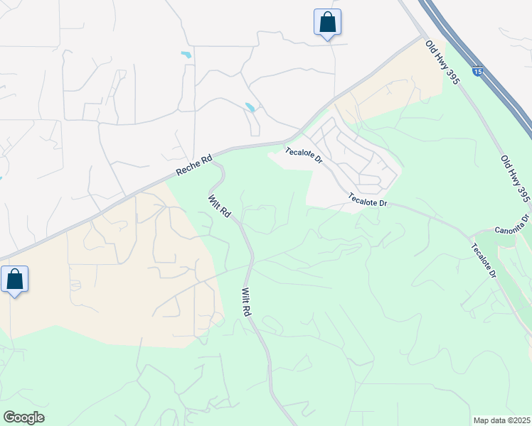 map of restaurants, bars, coffee shops, grocery stores, and more near 3730 Poppy Lane in Fallbrook