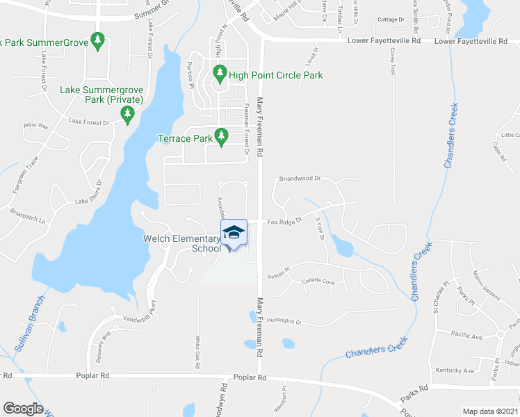 map of restaurants, bars, coffee shops, grocery stores, and more near 340 Mary Freeman Road in Newnan