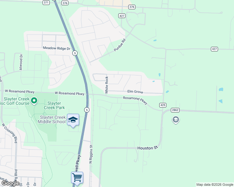 map of restaurants, bars, coffee shops, grocery stores, and more near 308 Elm Grove in Anna