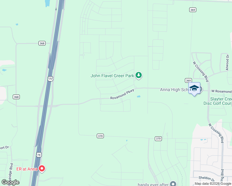 map of restaurants, bars, coffee shops, grocery stores, and more near in Anna