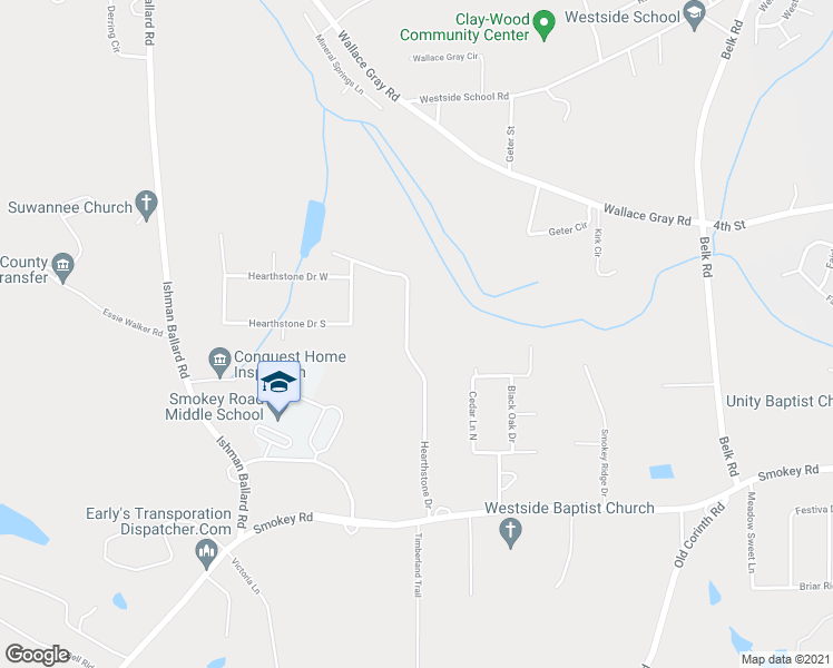 map of restaurants, bars, coffee shops, grocery stores, and more near 165 Hearthstone Drive Northwest in Newnan