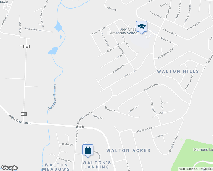 map of restaurants, bars, coffee shops, grocery stores, and more near 1403 Walton Loop in Hephzibah