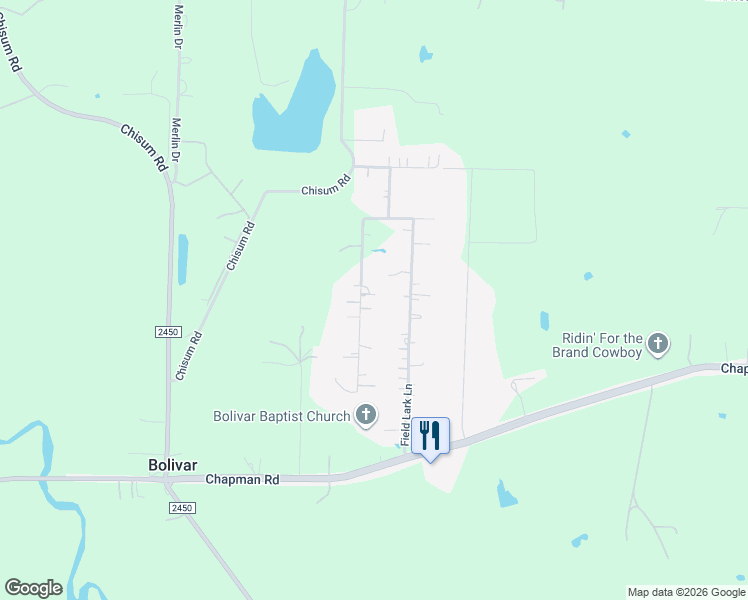 map of restaurants, bars, coffee shops, grocery stores, and more near 10211 Field Lark Lane in Sanger