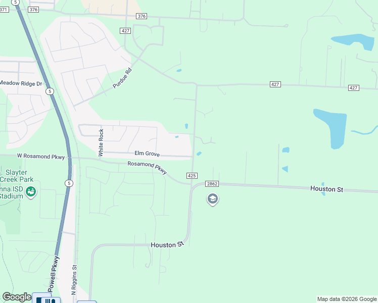 map of restaurants, bars, coffee shops, grocery stores, and more near 12309 County Road 425 in Anna