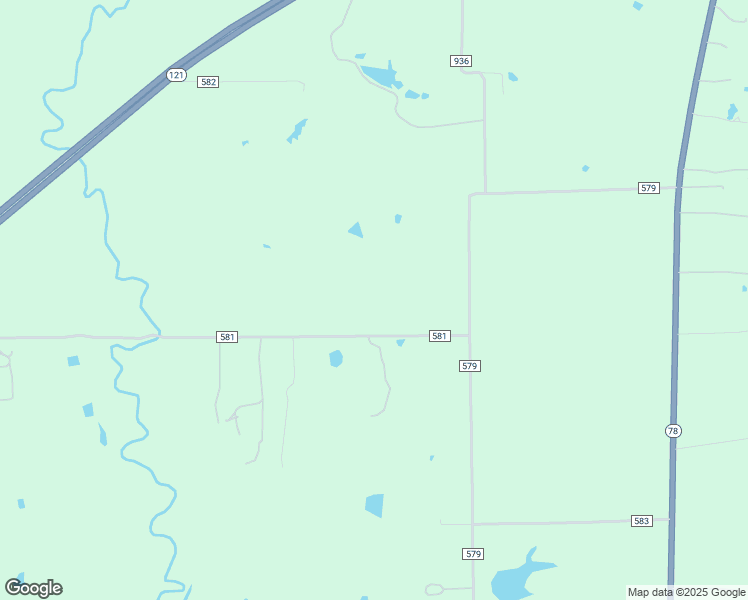 map of restaurants, bars, coffee shops, grocery stores, and more near 9805 County Road 581 in Anna