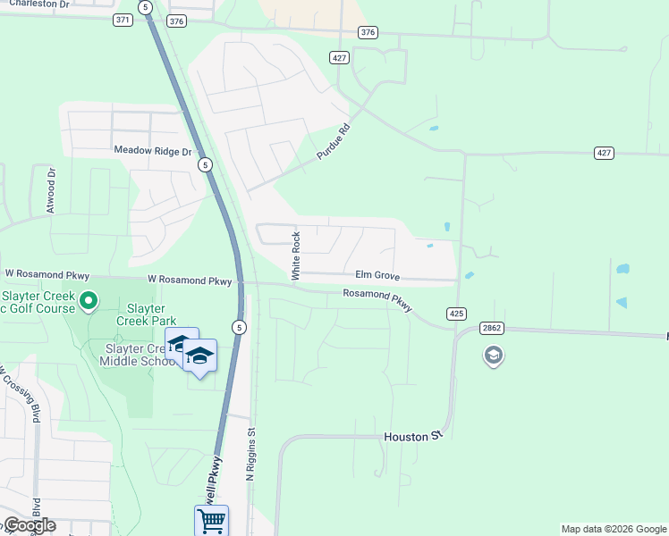 map of restaurants, bars, coffee shops, grocery stores, and more near 320 Elm Grove in Anna