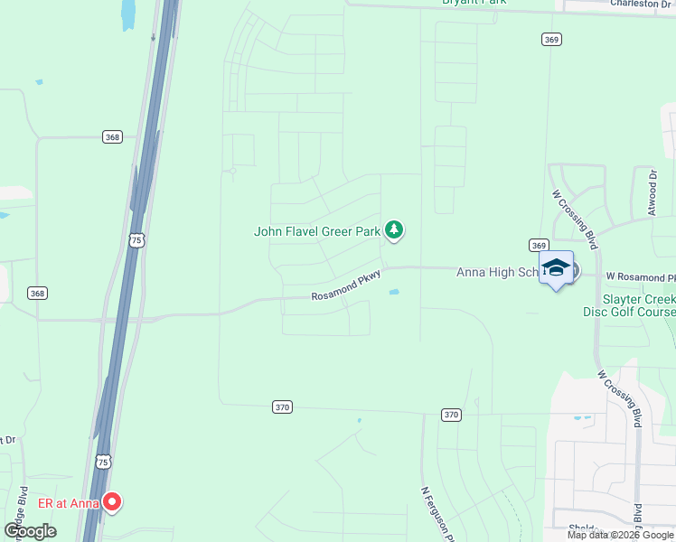 map of restaurants, bars, coffee shops, grocery stores, and more near in Anna