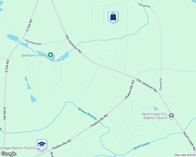 map of restaurants, bars, coffee shops, grocery stores, and more near 2900 Old Jackson Road in Locust Grove