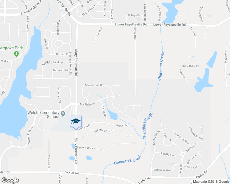 map of restaurants, bars, coffee shops, grocery stores, and more near 146 Briandwood Drive in Newnan