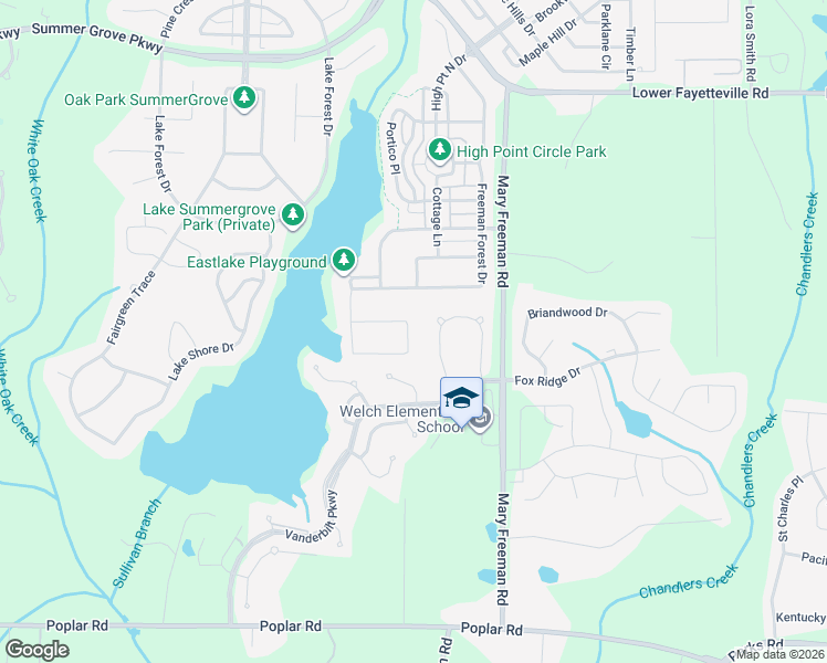 map of restaurants, bars, coffee shops, grocery stores, and more near 175 Lake Cove Approach in Newnan