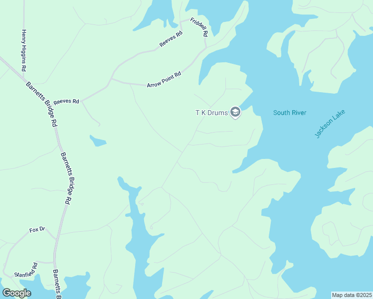map of restaurants, bars, coffee shops, grocery stores, and more near 201 Tussahaw Point Drive in Jackson