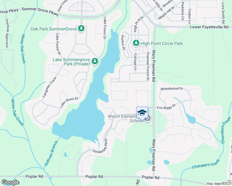 map of restaurants, bars, coffee shops, grocery stores, and more near 214 Lake Cove Approach in Newnan