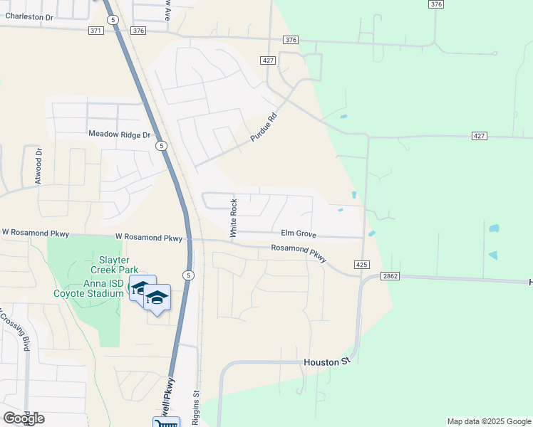 map of restaurants, bars, coffee shops, grocery stores, and more near 1912 Briar Cove in Anna