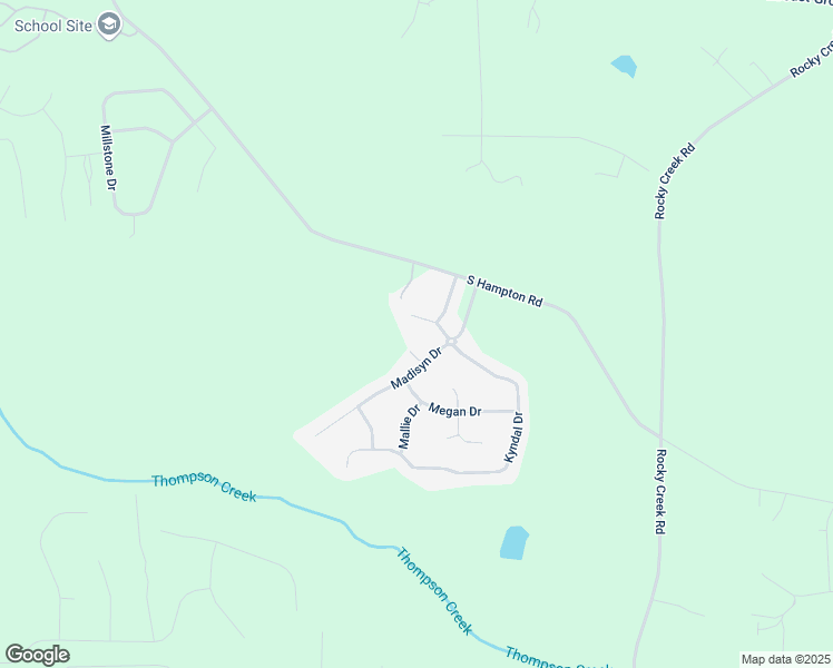 map of restaurants, bars, coffee shops, grocery stores, and more near 260 Kyndal Drive in Hampton