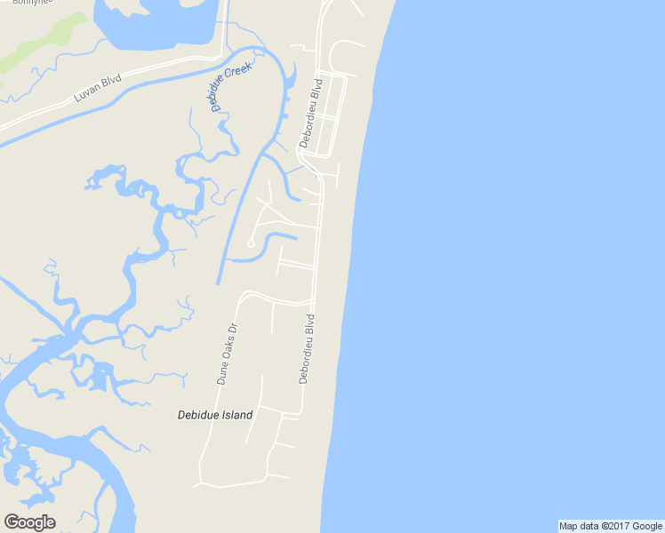 map of restaurants, bars, coffee shops, grocery stores, and more near 1029 Debordieu Boulevard in Georgetown