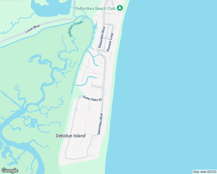 map of restaurants, bars, coffee shops, grocery stores, and more near 1029 Debordieu Boulevard in Georgetown
