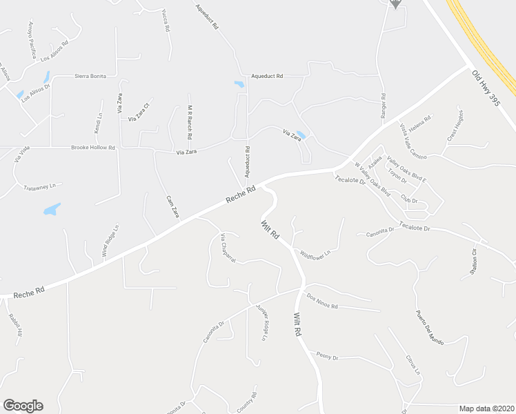 map of restaurants, bars, coffee shops, grocery stores, and more near 1601 Wilt Road in Fallbrook