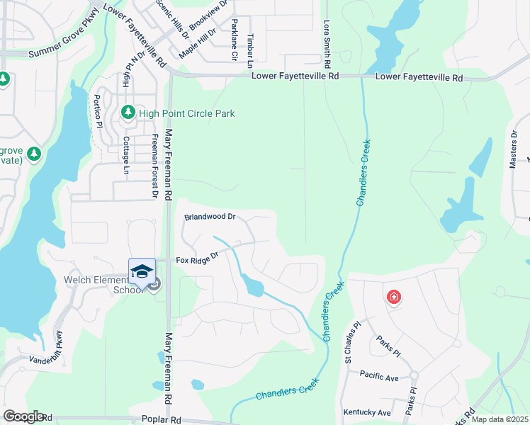 map of restaurants, bars, coffee shops, grocery stores, and more near 22 Anniston Court in Newnan
