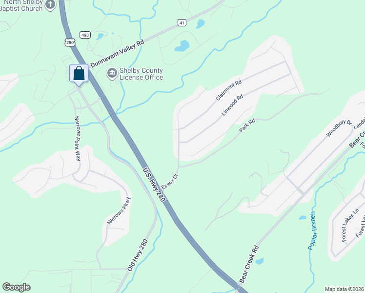 map of restaurants, bars, coffee shops, grocery stores, and more near 149 Essex Drive in Sterrett