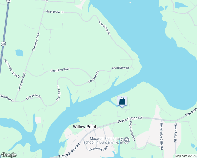 map of restaurants, bars, coffee shops, grocery stores, and more near 11857 Grandview Drive in Northport