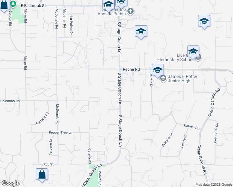 map of restaurants, bars, coffee shops, grocery stores, and more near 1485 Surrey Heights in Fallbrook